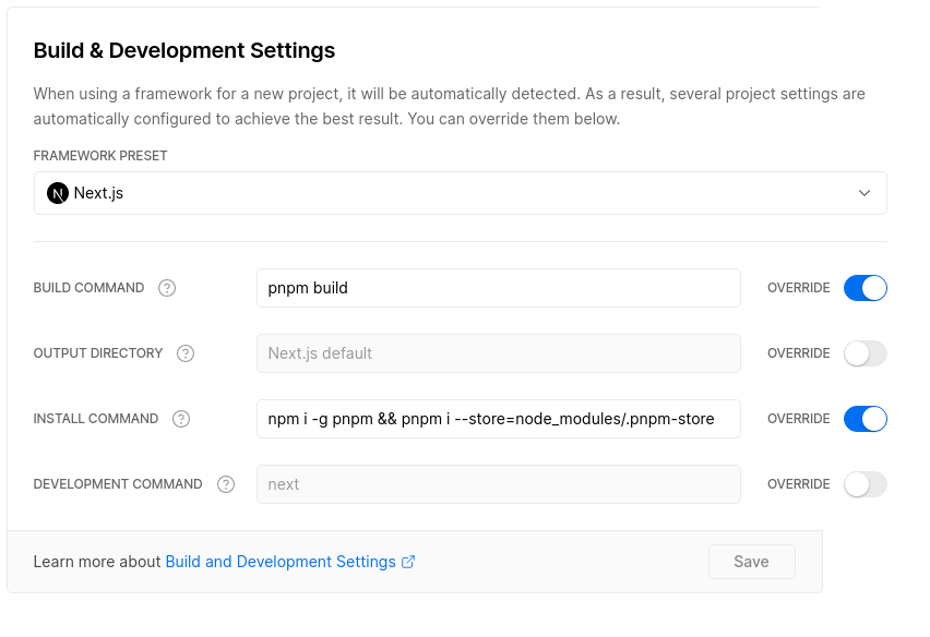 Vercel PNPM Deployment